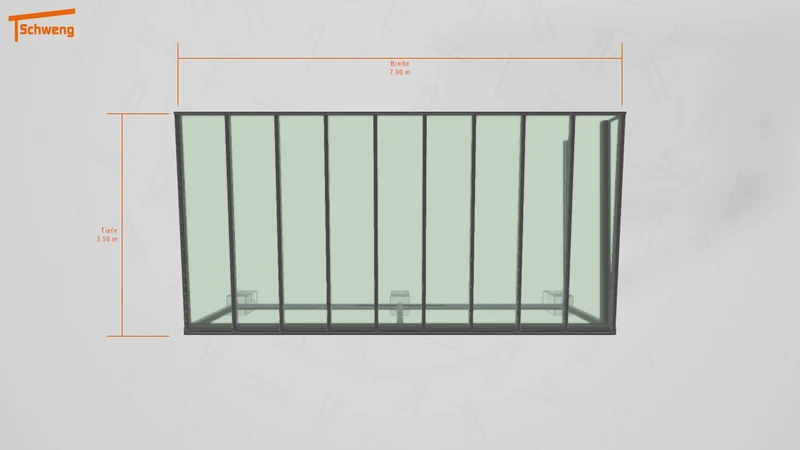 #DE Schweng Terrassenüberdachung S400 (ID 8579rr)
