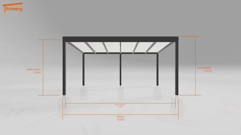 #DE Schweng Terrassenüberdachung S350 (ID 775wgq)