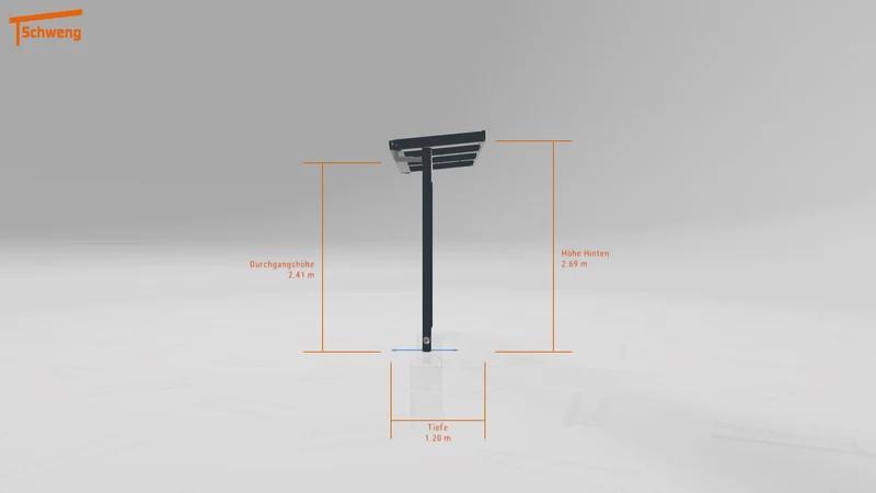 #DE Schweng Terrassenüberdachung S350 (ID 857j4m)