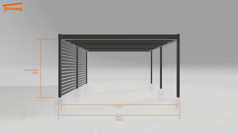 #DE Schweng Flachdachcarport C600 (ID zbx9xd) #MTG