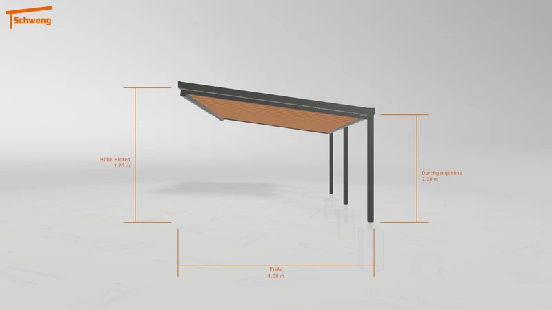 #DE Schweng Terrassenüberdachung S400 (ID mjrpq4)