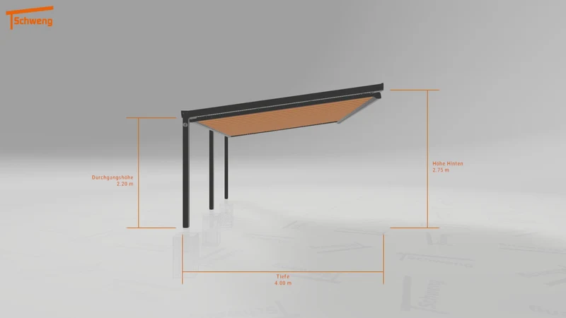 #DE Schweng Terrassenüberdachung S400 (ID mjrpq4)