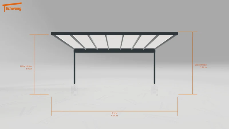 #AT Schweng Pultdachcarport S400 (ID g7prj2)