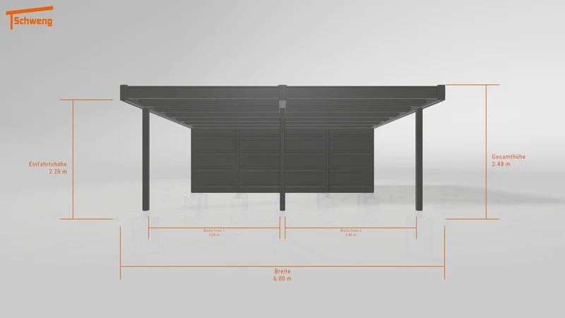 #DE Schweng Flachdachcarport C600+ (ID n54w24) #MTG