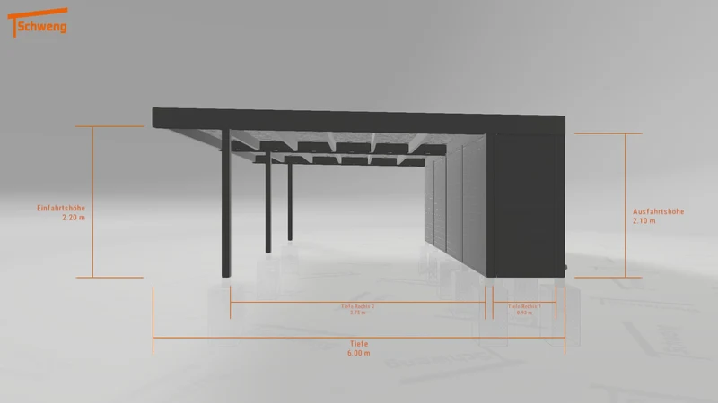 #DE Schweng Flachdachcarport C600+ (ID n54w24) #MTG