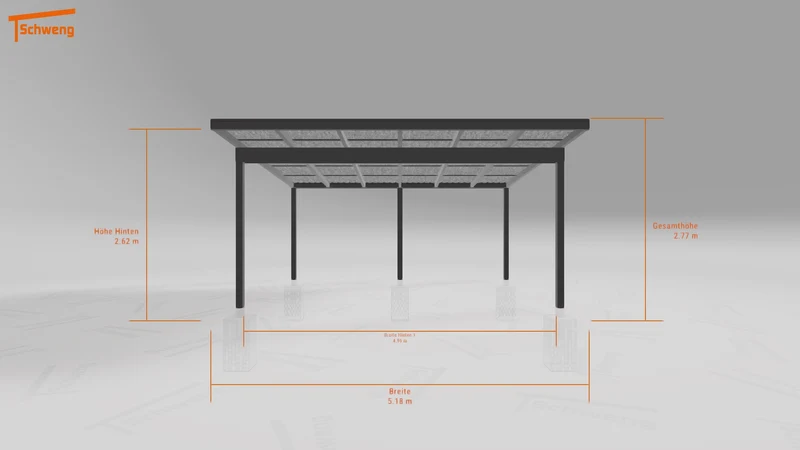 #DE Schweng Pultdachcarport S400 (ID n54wyw)