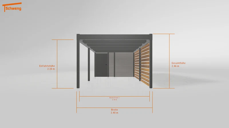 #DE Schweng Flachdachcarport C600 (ID w3y4xw) #MTG