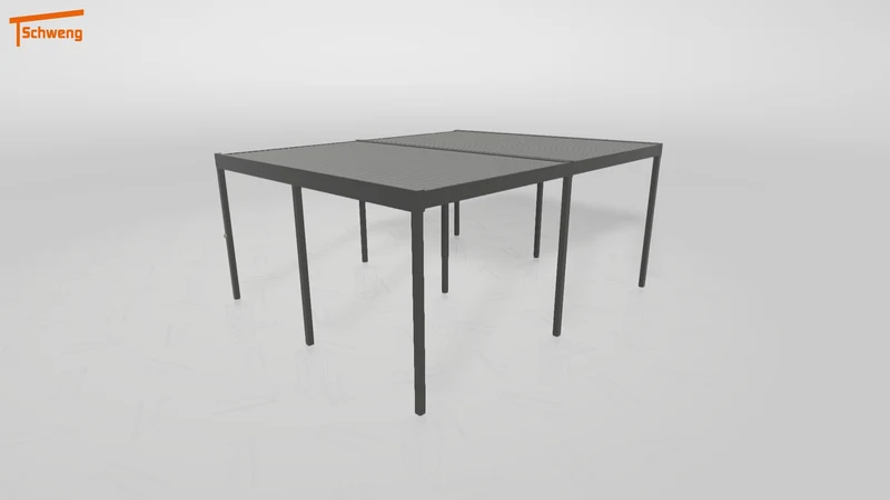 #DE Schweng Flachdachcarport C600+ (ID 857v8r)