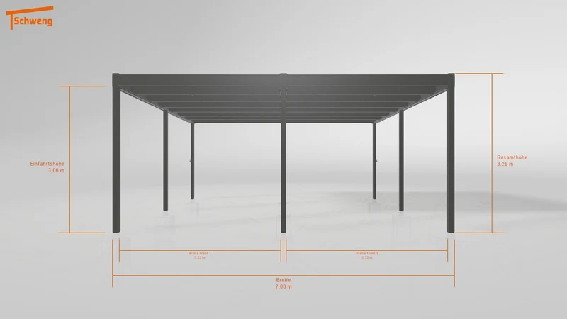 #DE Schweng Flachdachcarport C600+ (ID x75dw3)