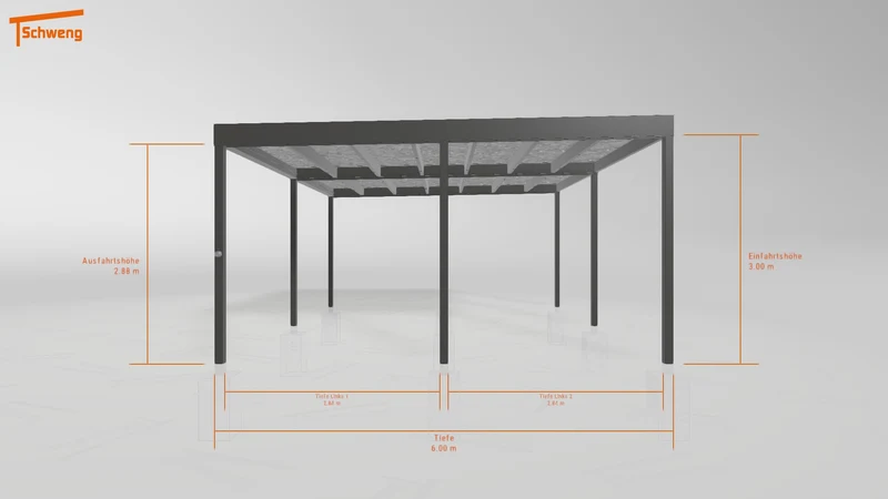 #DE Schweng Flachdachcarport C600+ (ID x75dw3)