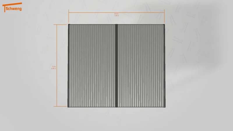 #DE Schweng Flachdachcarport C600+ (ID x75dw3)