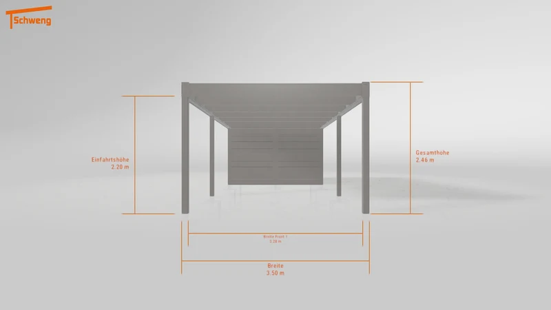 #DE Schweng Flachdachcarport C600 (ID pbq984) #MTG