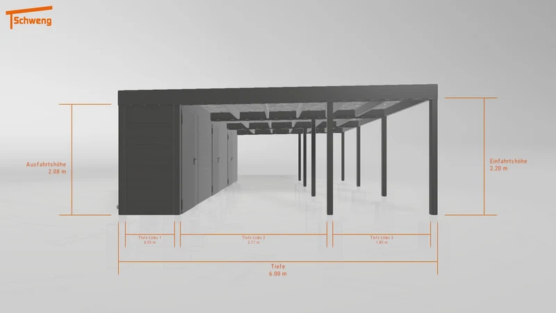 #DE Schweng Flachdachcarport C600+ (ID w3y45j) #MTG