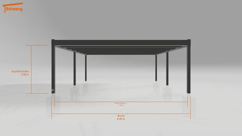 #DE Schweng Flachdachcarport C600 (ID 5m95q3) #MTG