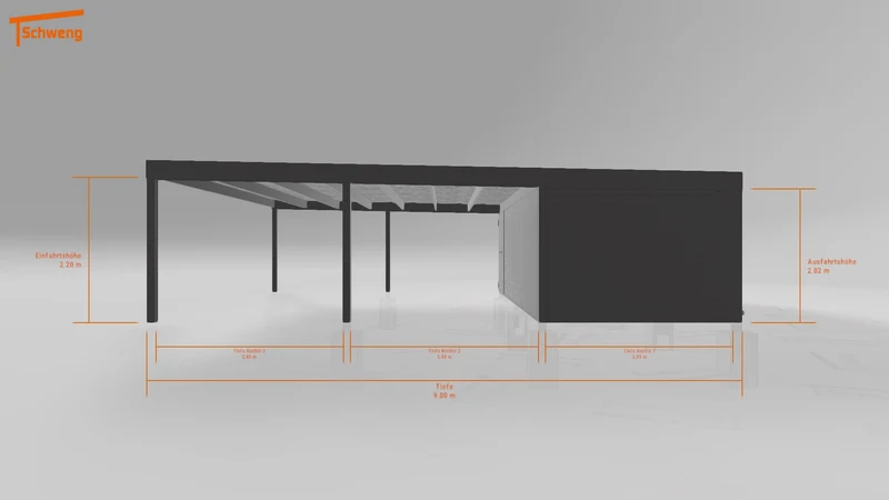#DE Schweng Flachdachcarport C600 (ID n54qb5) #MTG