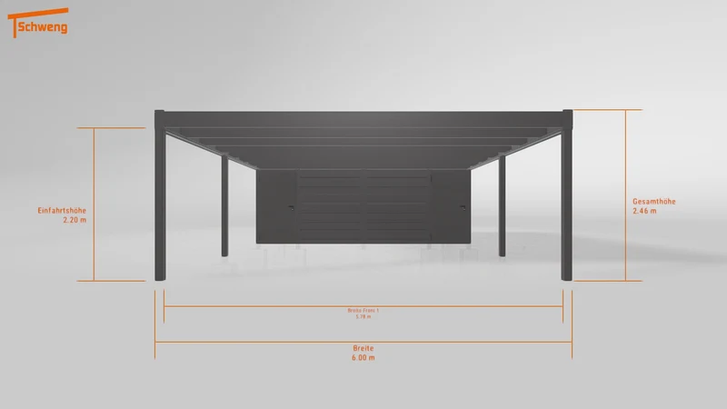 #DE Schweng Flachdachcarport C600 (ID v49b8y) #MTG