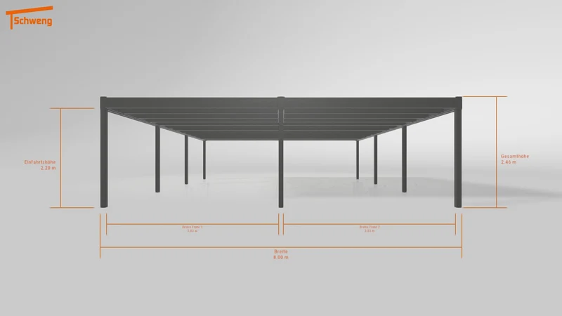 #DE Schweng Flachdachcarport C600 (ID w3yjz7) #MTG
