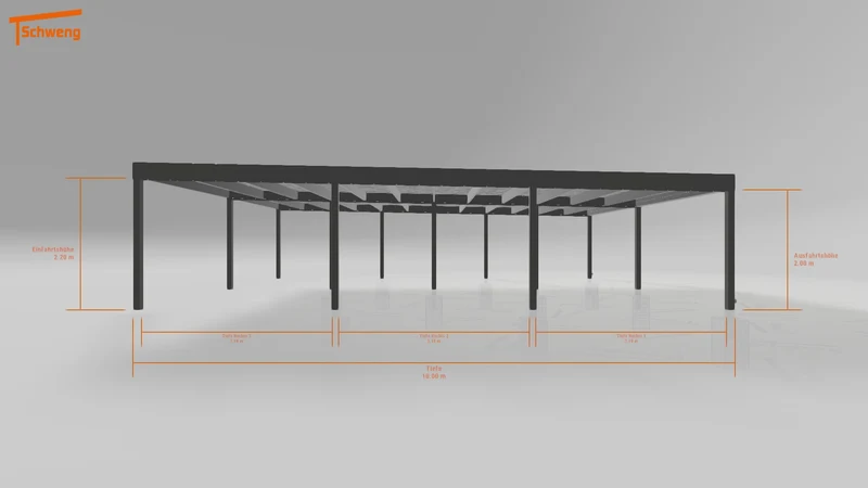 #DE Schweng Flachdachcarport C600 (ID w3yjz7) #MTG