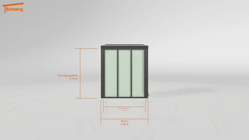 #DE Schweng Terrassenüberdachung S350 (ID 775yvp)