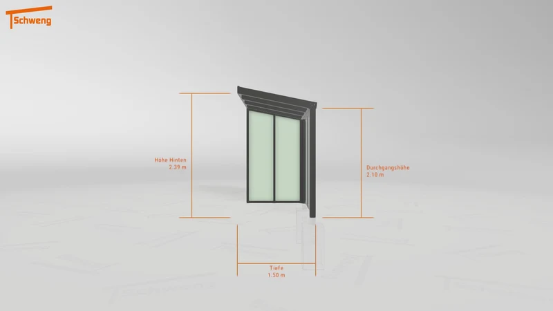 #DE Schweng Terrassenüberdachung S350 (ID 775yvp)