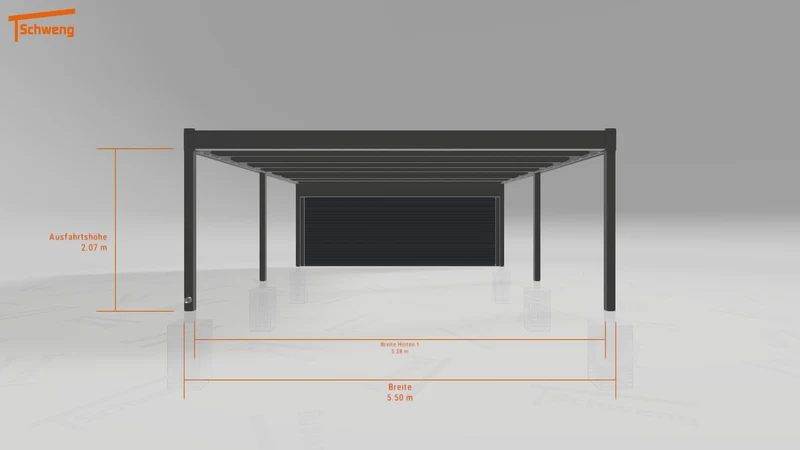 #DE Schweng Flachdachcarport C600+ (ID dvz72y) #MTG