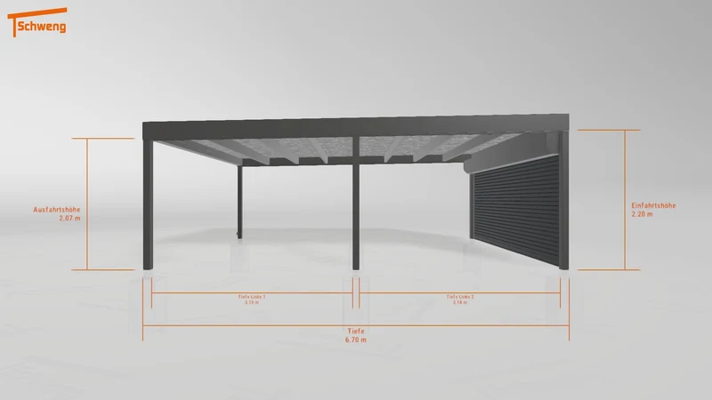 #DE Schweng Flachdachcarport C600+ (ID dvz72y) #MTG