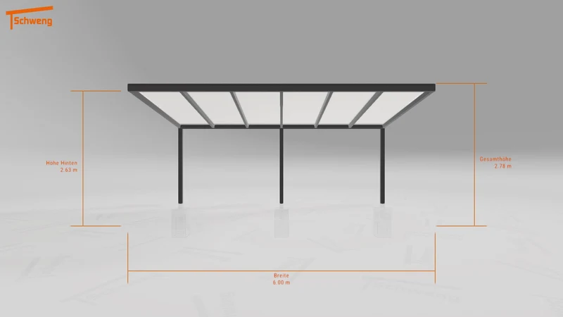 #DE Schweng Pultdachcarport S400 (ID qd2pz4)