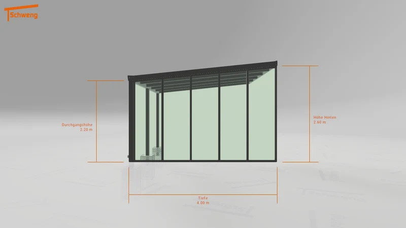 #DE Schweng Terrassenüberdachung S400 (ID 2qb4gw)
