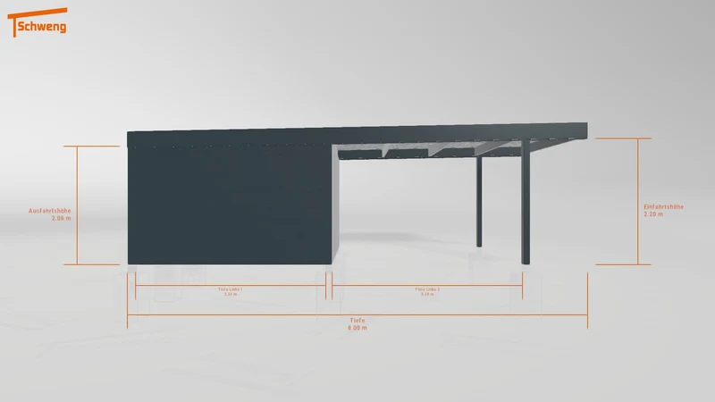 #DE Schweng Flachdachcarport C600 (ID 33p2g5) #MTG