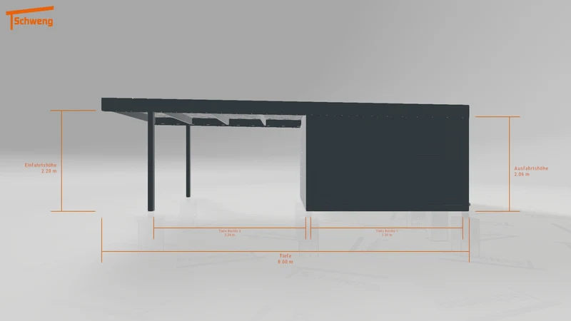 #DE Schweng Flachdachcarport C600 (ID 33p2g5) #MTG