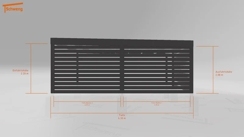 #DE Schweng Flachdachcarport C600 (ID k2rd3g) #MTG