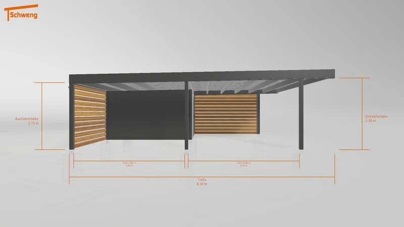 #DE Schweng Flachdachcarport C600+ (ID g7pvzb) #MTG
