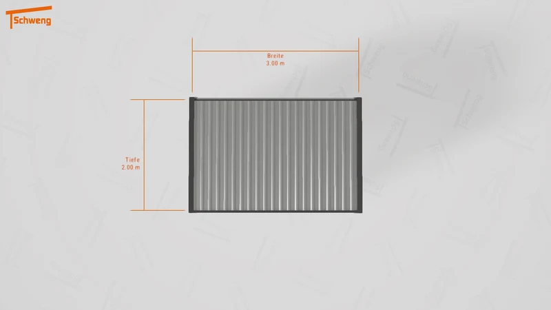 #DE Schweng Flachdachcarport C600 (ID g7p974)