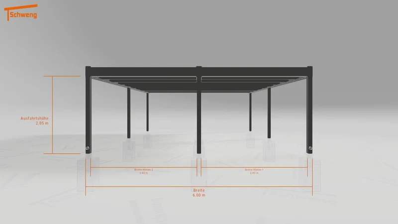 #AT Schweng Flachdachcarport C600 (ID x75d73) #MTG