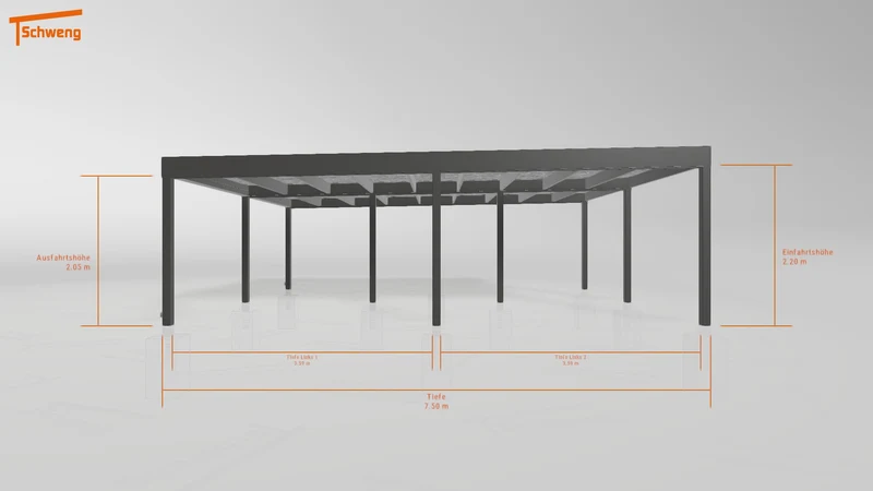 #AT Schweng Flachdachcarport C600 (ID x75d73) #MTG