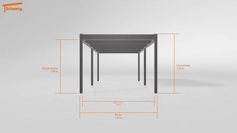 #DE Schweng Flachdachcarport C600 (ID n54g9y) #MTG