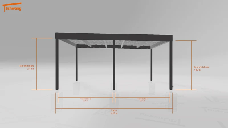 #DE Schweng Flachdachcarport C600 (ID n54g9y) #MTG