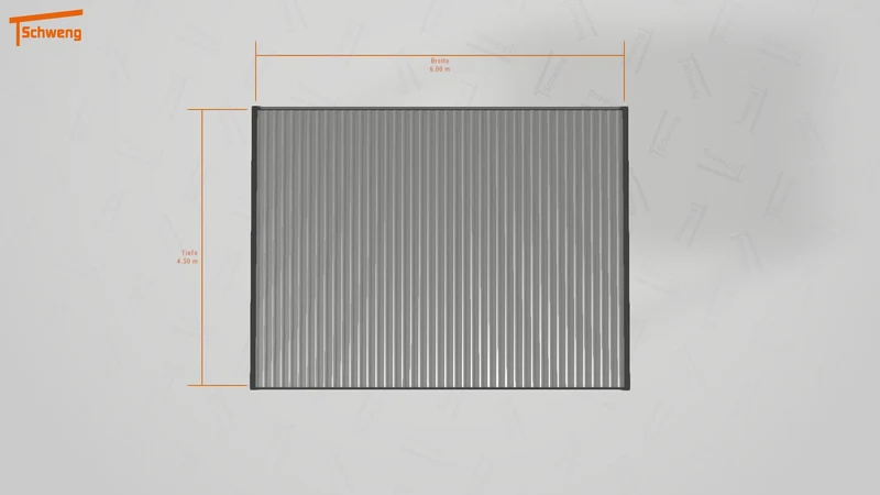 #DE Schweng Flachdachcarport C600+ (ID yg73m3)