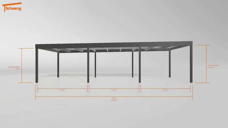 #DE Schweng Flachdachcarport C600 (ID qd2bqk) #MTG