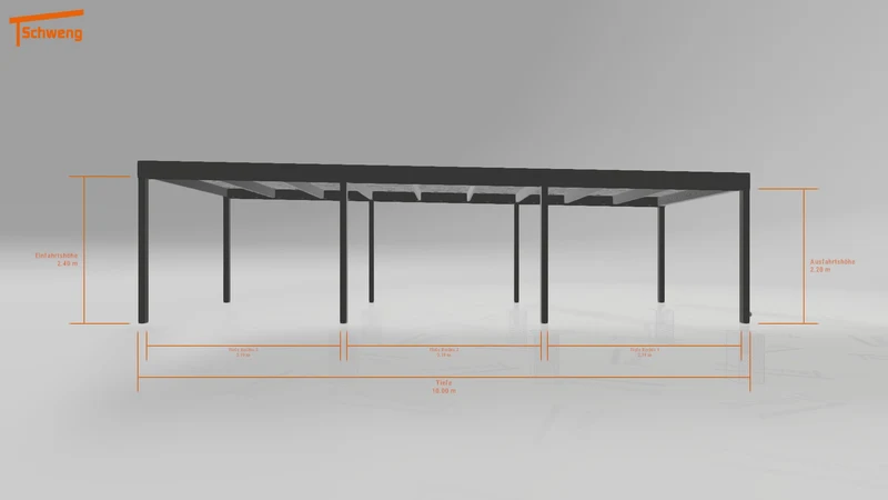 #DE Schweng Flachdachcarport C600 (ID qd2bqk) #MTG