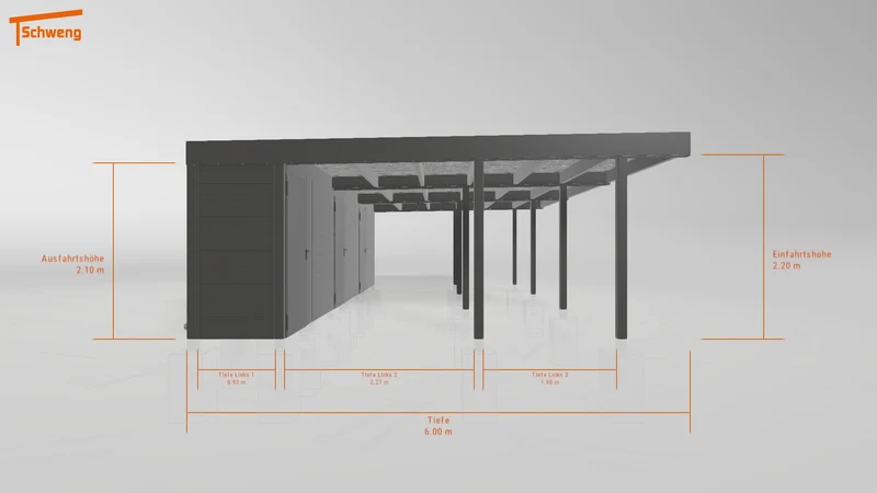 #DE Schweng Flachdachcarport C600+ (ID 2qb3pj) #MTG