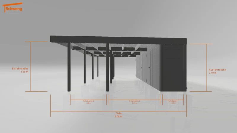 #DE Schweng Flachdachcarport C600+ (ID 2qb3pj) #MTG