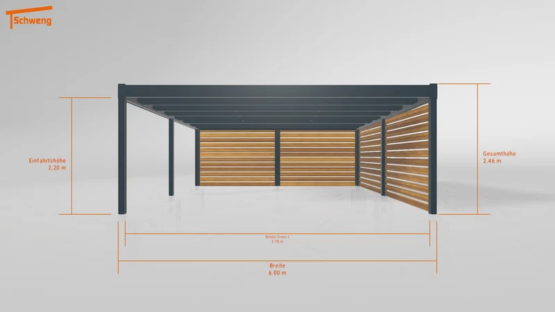 #DE Schweng Flachdachcarport C600+ (ID 2qbvxq) #MTG