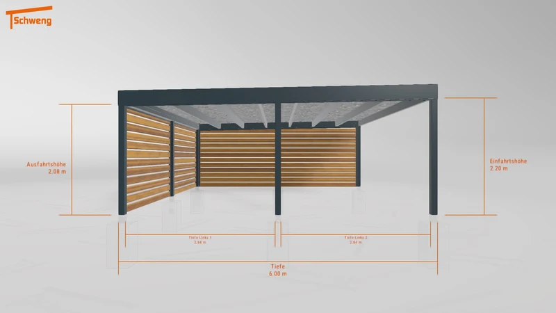 #DE Schweng Flachdachcarport C600+ (ID 2qbvxq) #MTG
