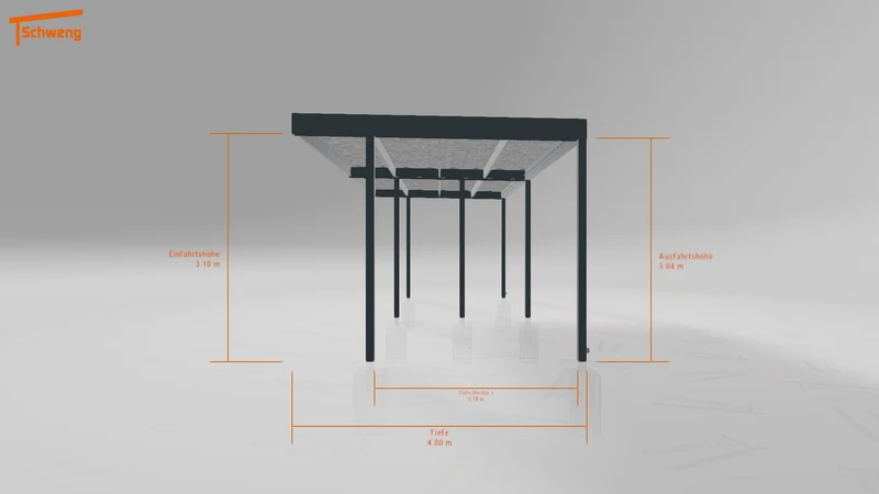 #DE Schweng Flachdachcarport C600 (ID 2qbvgq) #MTG