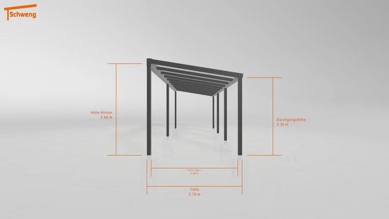 #AT Schweng Pultdachcarport S350 (ID 33p9kq)