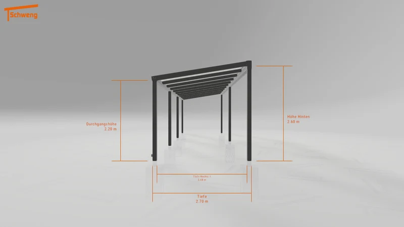 #AT Schweng Pultdachcarport S350 (ID 33p9kq)
