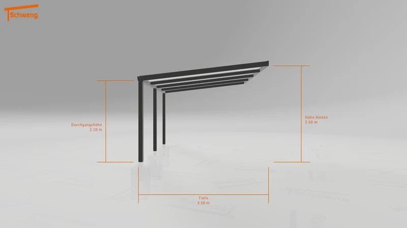 #DE Schweng Terrassenüberdachung S350 (ID yg7q9g)