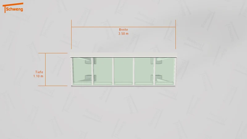 #DE Schweng Terrassenüberdachung S350 (ID 42vr7y)
