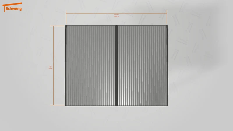 #DE Schweng Flachdachcarport C600+ (ID 7753q8) #MTG